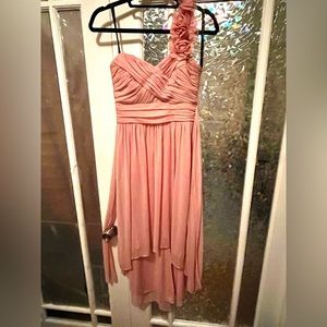 DB studio Barbie pink one shoulder party dress L 12/14
